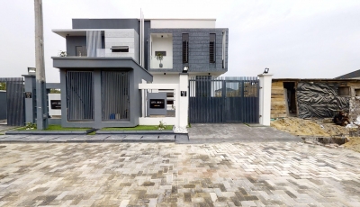 Contemporary 4 Bedroom Semi-Detached Duplex Plus BQ 3D Model