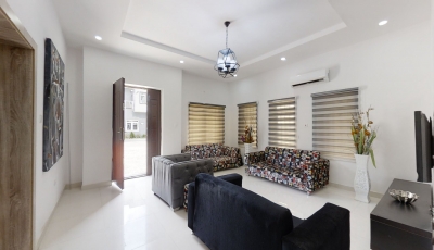 Lovely 5 Bedroom Fully Detached Penthouse, Ajah 3D Model